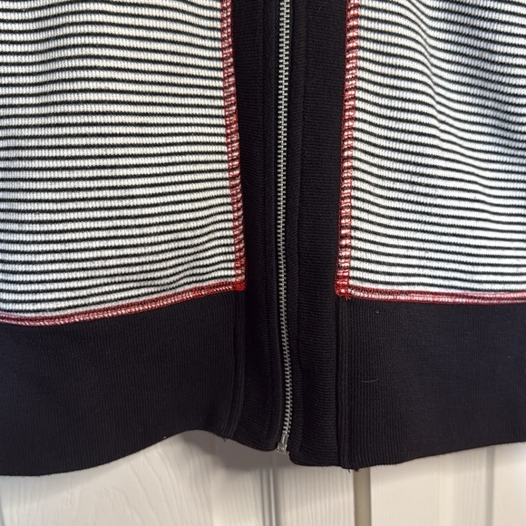 Vintage Norm Thompson striped hoodie size S/P - Picture 2 of 9